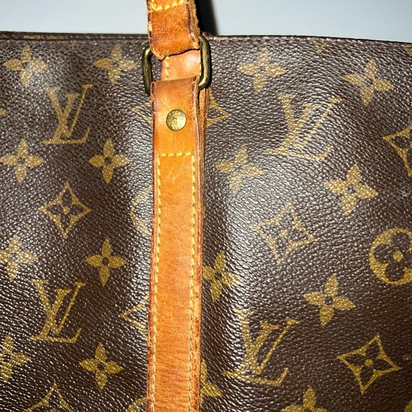 Vintage LOUIS VUITTON Monogram Large Sac Shopping Tote Bag 🤎 100% Authentic 🤎 - Picture 5 of 15